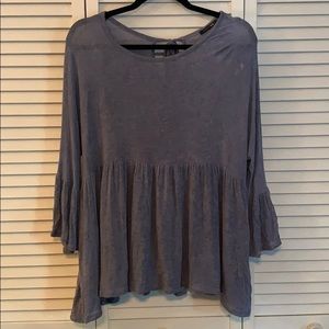 PaperMoon light blue 3/4 sleeve blouse.